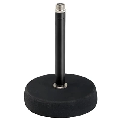 Imagen de Soporte de micrófono podcast para mesa Pronomic MST 10 BK en negro