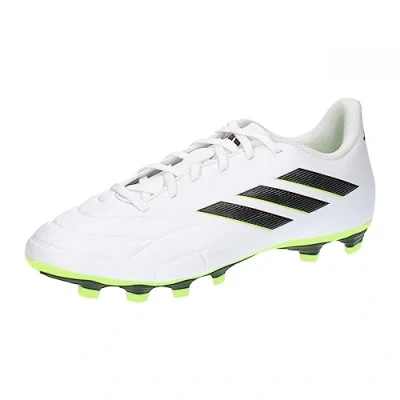 Imagen de adidas Performance COPA PURE 4 FXG Botas de fútbol con tacos, Hombre, Talla: 45 1/3, Footwear white/core black/lucid lemon Zapatos