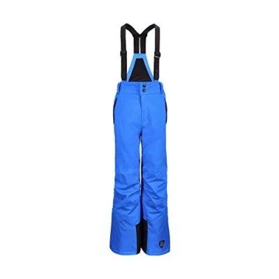 Imagen de Killtec Pantalones de esquí para niño con Peto Desmontable, paranieves y protección en los Bordes, Impermeables, Transpirables 00838 azul neón 116