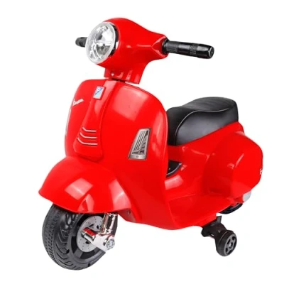 Imagen de TURBO CHALLENGE Vespa GTS Portador Eléctrico 119152 Scooter Rojo Listo para Rodar Máximo 25Kg Plástico Baterías Recargables A Partir de 24 Meses