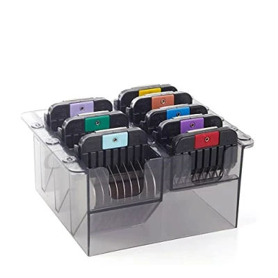 Imagen de Wahl Set Peines Metal Codificados Por Colores En Una Caja De Almacenamiento 3 Mm, 6 10 13 16 19 22 25 Mm 380 g