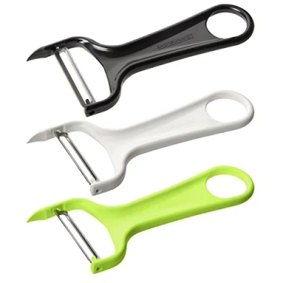 Imagen de Fackelmann Pelador Verduras 14Cm, polipropileno, acero inox, color blanco e 1 ud.