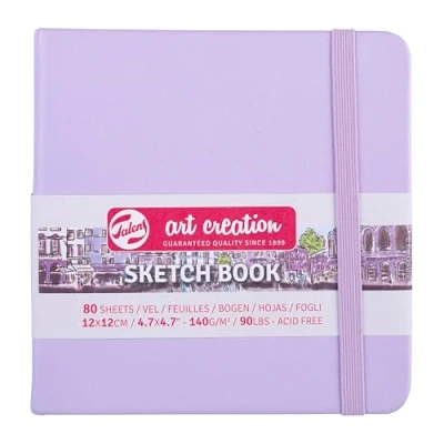 Imagen de Talens Art Creation Cuaderno de bocetos 80 hojas, 12 cm x cm, violeta pastel