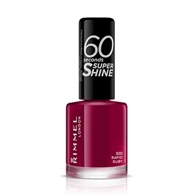 Imagen de Rimmel London 60 Seconds Super Shine Esmalte de uñas 320 Rapid Ruby 8 ml