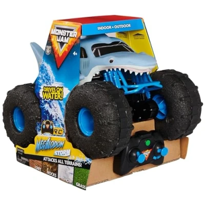 Imagen de Monster Jam Coche TELEDIRIGIDO Megalodon RC Storm a Escala 1:15 2.4GHZ hasta 76m 6056227 Juguetes Niños 4 Años +