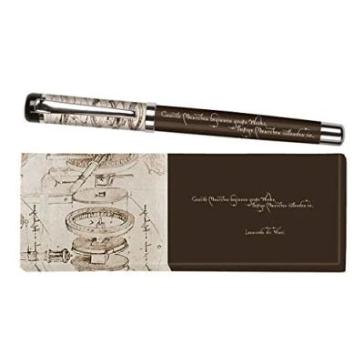 Imagen de Moses libri_x Bolígrafo de tinta Jane Austen con mina intercambiable en una caja regalo, color beige