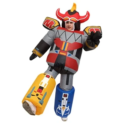 Imagen de Morph Divertido Disfraz Inflable Megazord Adultos Una talla le queda a la mayoría