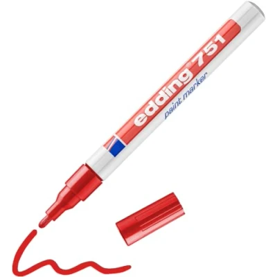 Imagen de edding 751 marcador de tinta opaca verde 10 rotuladores punta redonda 1 2 mm para metal, vidrio, piedras o plástico resistente al calor, permanente, no mancha, impermeable