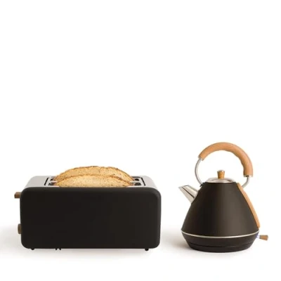 Imagen de CREATE/PACK TOAST RETRO XL + KETTLE L/Tostadora de pan negra con hervidor agua negro/Hervidor 1,7 L