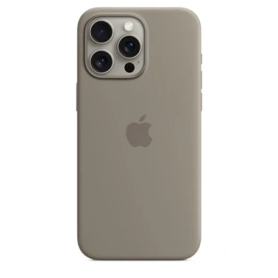 Imagen de Apple Funda de silicona con MagSafe para iPhone 15 Pro Max, Arcilla