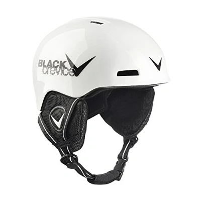 Imagen de BLACK CREVICE Stubai Casco de esquí para niños I Resistente a Golpes con diseño Deportivo Transpirable Tamaño Ajustable (48 52, Blanco)