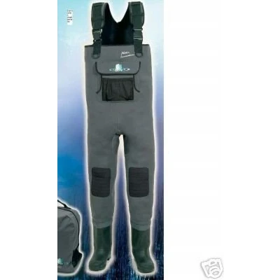 Imagen de Behr Angeln Neopren Wathose Filzsohle, 5 Mm Pesca, Gris, 40/41