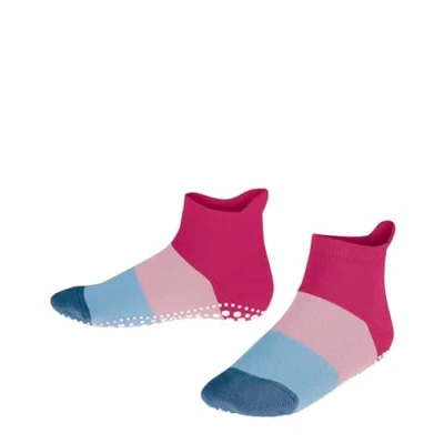 Imagen de FALKE Colour Block K HP algodón puños en la suela 1 par, Calcetines para casa Unisex niños, Morado (Fuchsia 8856) nuevo ecológico, 27 30