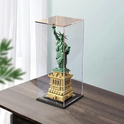 Imagen de Vitrina acrílica Transparente para Lego 21042 Estatua de la Libertad, A Prueba Polvo Compatible con (Modelo no Incluido)