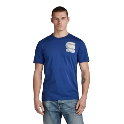 Imagen de G STAR RAW Camiseta Shadow Graphic Slim Para Hombre, Azul (ballpen blue D23901 336 1822), L