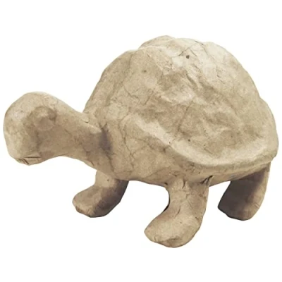 Imagen de Décopatch SA122O Un support en papier brun mâché 16x9,5x10 cm, Tortue