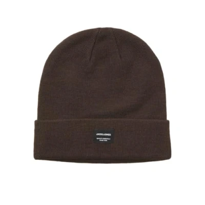 Imagen de JACK &amp; JONES Jacdna Beanie Noos Gorro de Punto, Pastel Chocolate, Talla única para Hombre