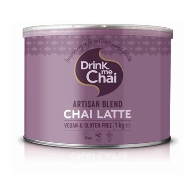 Imagen de Drink me Chai Latte Mezcla Artesanal de 1 kg (Paquete 1), solo se agregue leche. Té en Polvo Vegano y sin Gluten (50 Porciones Total)
