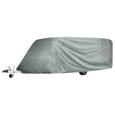 Imagen de vidaXL Cubierta Protectora de Caravana M Gris 610x230x220 cm Funda para Camper