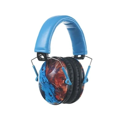 Imagen de PROTEAR Casco de protección auditiva ajustable y plegable para niños conciertos, escuelas, festivales, con SNR 28 dB (Blue Cloud)