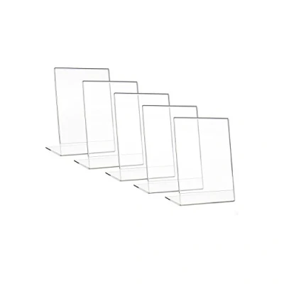 Imagen de HMF 46930 Soporte de Sobremesa inclinado Acrílico 5 Piezas DIN A6 Vertical Transparente