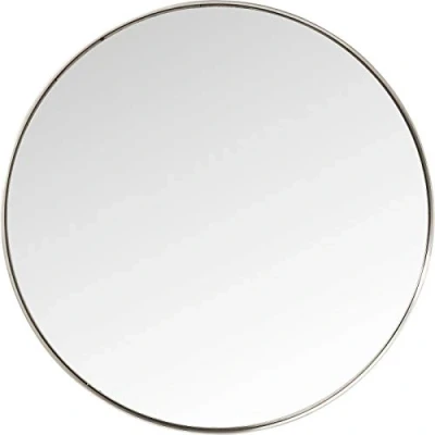 Imagen de Kare Design espejo Curve, Ø100cm, redondo, plata, para pared, sala de estar