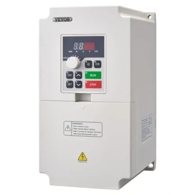 Imagen de VEVOR Inversor de Frecuencia Variador 4 kW 18 a Entrada Monofásica o Trifásica 50/60 Hz Salida 0 2000 VFD para Control Velocidad del Motor Husillo CNC