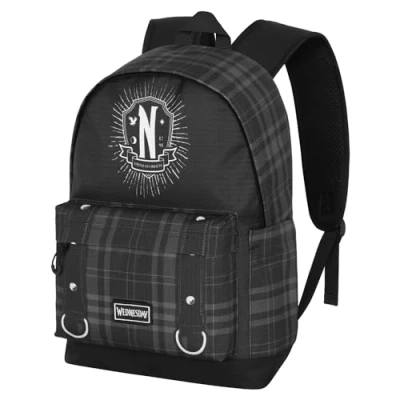 Imagen de Miércoles Chains Mochila HS Plus, Negro, 30 x 44 cm, Capacidad 23 L