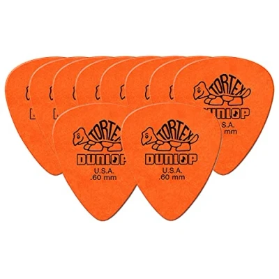 Imagen de PUAS PARA GUITARRA ELECTRICA DUNLOP TORTEX 418R.60 NARANJAS 10 UNIDADES ROCKMUSIC ESPAÑA
