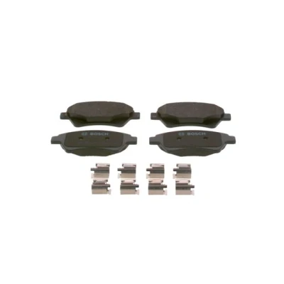 Imagen de BOSCH 0 986 424 785 Juego de pastillas freno Low Metallic Chapa antichirridos, con instrucciones montaje RENAULT: MEGANE 2, 2 Kombi