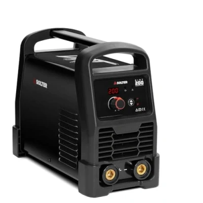 Imagen de Solter Equipo Inverter de Soldadura DIRT 200Amp con Tecnología Arc Sense, Force y Hot Start, Regulación Digital, Compatible Generadores Electrodos Aluminio, Incluye TIG Lift