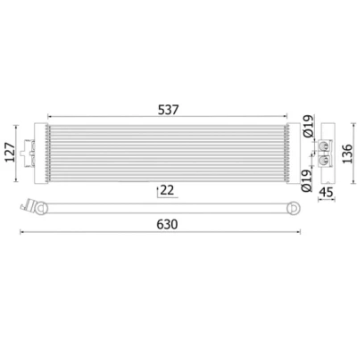 Imagen de Enfriador de aceite MAHLE CLC 327 000P
