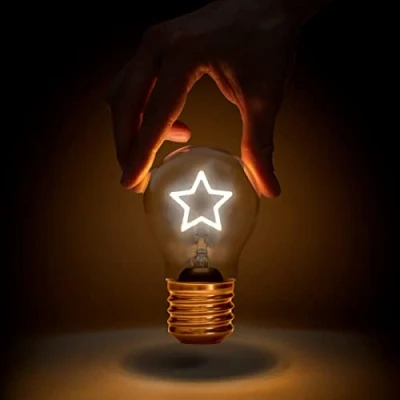 Imagen de Suck UK Lámpara de mesa recargable Lámparas con forma estrella que funcionan pilas luz USB y decoración escritorio Bombilla batería
