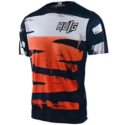 Imagen de Maillot Ciclismo Hombre Verano Bicicleta Montaña Bike MTB Camiseta con Mangas Cortas para De Carretera/Multideporte/Fitness (XXL,style 10)