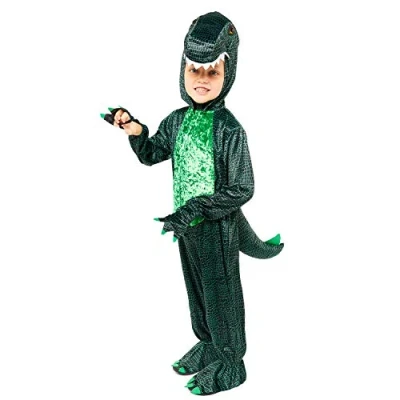 Imagen de (PKT) (9907209) Disfraz de dinosaurio oscuro para niños (3 4 años)