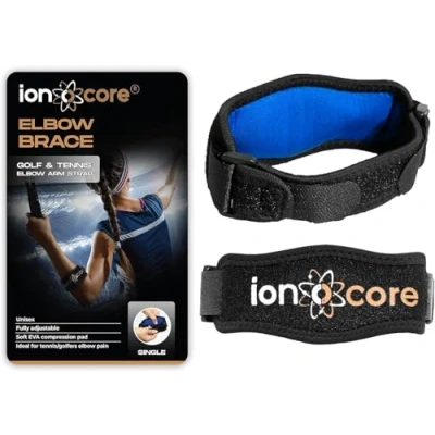 Imagen de ionocore Coderas Epicondilitis Codera Golf Codo Tenista para Tendinitis Gym y Hombre Mujer Ajustable Cincha