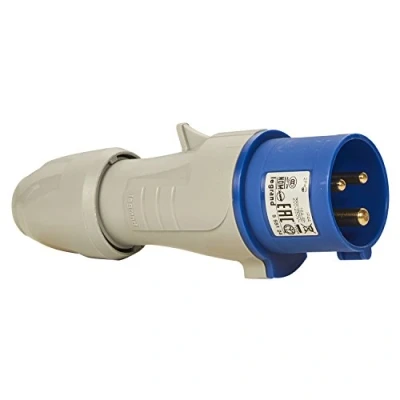 Imagen de Legrand LEG555124 Conecte p17 móvil recta 200/250 v, 16 amargo, emplazamiento de la obra industrial 2p t ip44