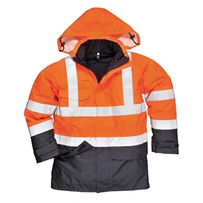 Imagen de Portwest Chaqueta De Alta Visibilidad Multi Protección Bizflame Rain, Tamaño: L, Color: Naranja/Marino, S779ONRL