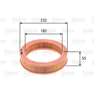 Imagen de VALEO 585632 Filtro de aire 55 232 Cartucho filtrante SEAT: Marbella Hatchback, Panda, IBIZA 1, FIAT: Uno Panda I Hatchback
