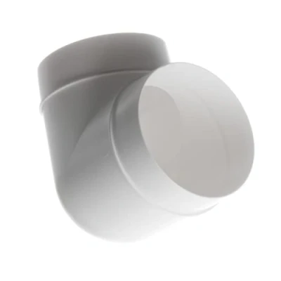 Imagen de Ø 100mm Codo de 90 Grados Conector para Tubos Redondos Ventilación Tubo/Conducto Plástico PVC
