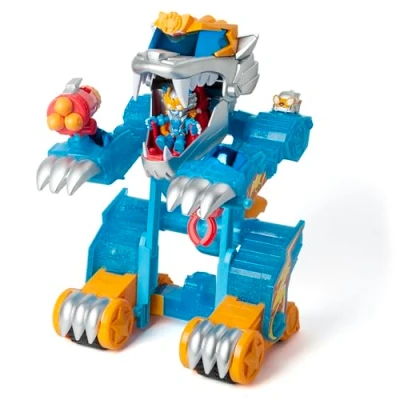 Imagen de SUPERTHINGS Wild Tigerbot Kazoom Robot Tigre transformable. El se transforma en un vehículo. Incluye 1 Kid y SuperThing exclusivos