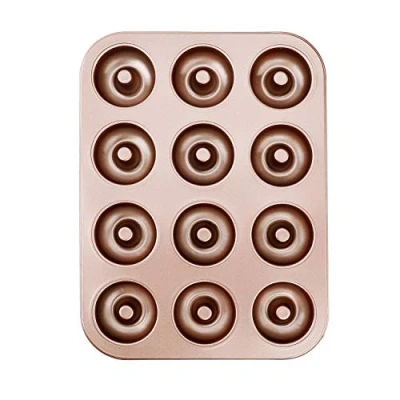 Imagen de HONGXIN SHOP Donut Mould con 12 Cavidades Capa Antiadherente Molde de Pastel para Pasteles Muffin Hecho a Mano 35 * 26cm