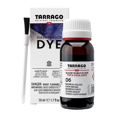 Imagen de Tarrago Tinte Para Ante Color Marrón Oscuro Suede Nubuck Dye 50 ml Zapatos, Calzado, Bolsos y Accesorios Apto Natural Sintético, Nobuck Similares