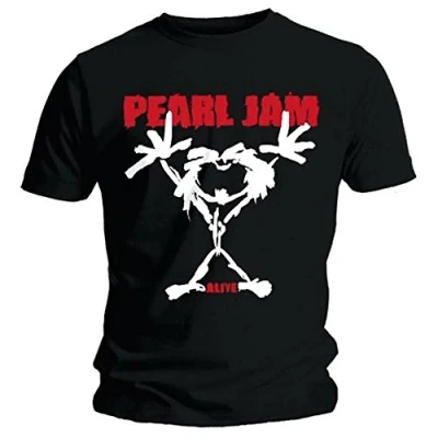 Imagen de Pearl Jam Camisetas para Hombre Negro Small