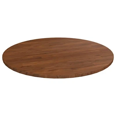 Imagen de vidaXL Tablero de Mesa Redonda Escritorio Superficie Salón Cocina Comedor Oficina Auxiliar Consola Centro Madera Roble Marrón Oscuro