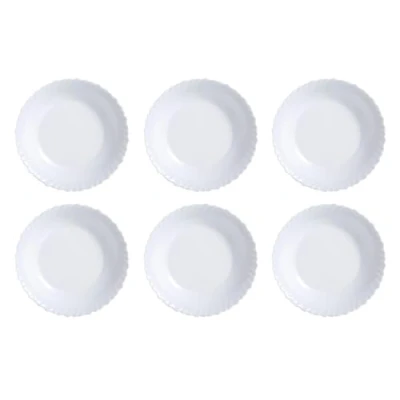 Imagen de Luminarc Feston 6 Plato Llano Opal 25cm Blanco