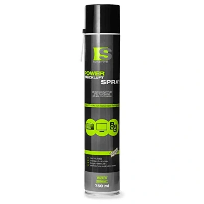 Imagen de 1 x 750 ml spray limpiador de aire comprimido con 100 mm extensión pulverización Juego limpieza para el teclado, ordenador, cámara Air Duster