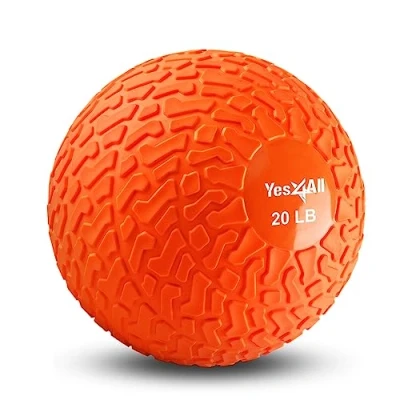 Imagen de Yes4All LG75 Slam Balls 9 kg, Anaranjado, balón Medicinal Relleno de Arena, sin Rebote, Adecuado para Entrenamiento y Fuerza