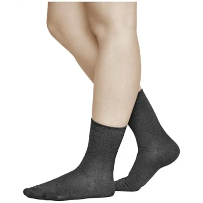 Imagen de vitsocks Calcetines de LANA MERINO Pura Mujer (3 PARES) Suaves Calientes para Invierno, lisos negro, 39 42