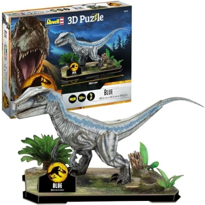 Imagen de Revell 00243 Jurassic World Blue 3D Puzzle Dinosaurios Rompecabezas, Multicolor